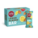 Passo um alimentos Limão Amêndoa Bar, Coração saudável Snack Plant Sterols, Omega 3 de alta fibra Snack Gluten & Dairy Free, Vegan, Zero sódio, Granola Bares (12 Pack)