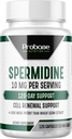 Probase Nutrition Spermidina (10mg de 99% Espermidina 3HCL - Teste de Terceiros) 120 Cápsulas - 100x mais potentes do que o extrato de germe de trigo, saúde de telomero e fornecimento de 120 dias de envelhecimento - Tão eficiente quanto NMN