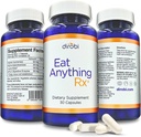 Dirobi Coma qualquer coisa Xilose Isomerase Fructose Malabsorção Enzimas, Suplemento FODMAP, Enzimas Digestivas para Melhor Lactose, Gordura, Proteína e Digestão Carboidratada Gás e Alivio Bloating 30 Cápsulas