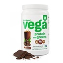 Vega Protein and Greens Protein Powder Chocolate (19 Servings) - 20g Planta Based Protein Plus Veggies, Vegan, Non GMO, Pea Protein for Women and Men, 1.4lb (Packaging May Vary)