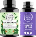 Hippie saudável feliz ir com o fluxo menopausa apoio e orgânico Ashwagandha