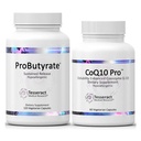 Tesseract Medical Research ProButyrate Gut Health Supplement, Butyric Acid Complex & CoQ10 Pro, Coenzyme Q10 para a saúde, saúde muscular e produção de energia celular