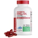 Bronson Antártico Krill Oil 2000 mg com Omega-3s EPA, DHA, Astaxantina e Fosfolipídios, 250 Softgels (125 Servings)
