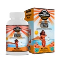 Tan Optimizer SkinGuard Plus+ – Suplemento de bronzeamento sem açúcar e anti-envelhecimento com 240mg de polipodium, beta caroteno e antioxidantes para pele radiante, jovem – 30 Cápsulas