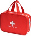 Saco de primeiros socorros compacto vazio saco de emergência trauma médico bolsa de viagem saco organizador para casa, camping, viajar, carro (vermelho)