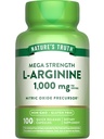 Nature's Truth L-Arginina 1000mg 100 Cápsulas □ Mega Força □ Não-GMO & Gluten Suplemento gratuito