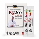 Pó de Ginseng Vermelho Coreano RG3 300 Premium - Ginsenosídeos Melhorados (50mg Rg3/Sachet), Feito na Coréia, 10 saquetas
