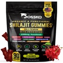 3200 MG Puro Himalayan Shilajit Gummies Orgânico para homens e mulheres com Probióticos & Magnésio Ashwagnadha Chaga Ácido Fulvic Açafrão Açafrão 105+ Trace Mineral I Vegan Não-GMO I Lab testado I 90 Contagem