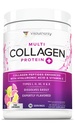 Multi colagénio Peptídeos Pó para Mulheres - Pó de colagénio aromatizado hidrolisado para mulheres com tipos I II III V & X Vitamina C & Ácido hialurónico para pele e unhas do cabelo (Limonada rosa) - 30 Servings