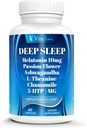 18-em-1 Melatonina10 mg , Suplemento natural do sono profundo para adultos, Formando não-habit, Ashwaganda, L-teanina, Magnésio, Camomila, 5-HTP, Não-GMO