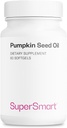 Super inteligente - Pumpkin Seed Oil Supplement 1000mg por dia (+ Vitamina E) - Pumpkin Seed Oil para o crescimento do cabelo