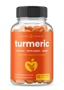 NutraChamps Gummies Turmeric para adultos e crianças com extrato de gengibre e pimenta preta, 95% Curcuminoides, Vegan Natural Curcumin suplemento conjunto de apoio, Suplementos Tumeric Gummy