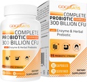 Probióticos para mulheres e homens, 300 bilhões UFC 11 Strains + Ervas orgânicas & Enzimas Digestivas, Probiótico para Saúde Digestiva, Gás & Bloating, Imune, Gut Health para Mulheres e Homens, prateleira estável, 60 Caps