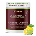 Fortune L Arginina L Citrulina Supplement Powder - alta potência Suplemento de óxido nítrico Booster com sabor de limão natural - Cardio Saúde, pressão arterial e suporte vascular - 258g