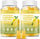 pastilhas de suplementos de potássio para adultos: Citrato de potássio 99 mg - Suplemento de magnésio de potássio para músculo, eletrolítico, energia