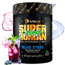 ALPHA LION Bomba sobre-humana Pré-treino em pó, Cafeína Nootrópico e Stim Suplemento pré-treino gratuito, Fortalecedor de óxido nítrico, Gainer muscular, Energia e Foco (42 Servings, Blueberry Steel Flavor)