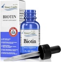 Biotin Liquid Drops Made in USA - Ótimo para cabelos, pele, unhas 500% DV por serviço - 36 Servings por recipiente - Ótimo para homens, mulheres, crianças - Vegan Vitamina B7 Liquid - Tamanhos em massa também disponíveis