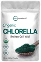 Micro Ingredientes chlorela orgânica em pó, 10 onça, Parede celular quebrada, Rico em proteínas e vitaminas Vegan, Raw, Bulk Premium chlorela Suplemento, Vegan Friendly, Não-irradiação
