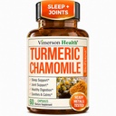 Cápsulas de Camomila e Suplemento Açafrão para Dormir - Suplemento Orgânico Açafrão com Extrato de Flores de Camomila (Manzanilla) - Relaxamento e Apoio ao Stress - Saúde Conjunta e Digestiva. 60 Cápsulas