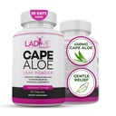 Pure Cape Aloe Herbal Laxative para alívio da constipação - Movimento Bowel saudável - Natural Colon Cleanse & Detox Dietary Supplement - Especialmente projetado para mulheres por Ladyme - 90 Cápsulas