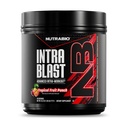 NutraBio Intra Blast Bcaa Powder Amino Acid Supplement, Electrolyte & Hydration Blend, Intra, Pré-Aperfeiçoamento e recuperação muscular, 20g Eaaa Amino Acids Powder, 5g Glutamina- Tropical Fruit Punch, 30 Serving
