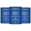 FRISKA Digestive Enzima Digestiva e Probióticos Suplemento masculino, Apoio Natural para a Saúde Digestiva Masculino, Bloating, Gás, Alívio de indigestão, Suporta Gut Saúde, Lactase e B-Vitaminas, 90 Cápsulas