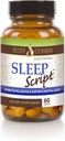 Suzy Cohen Sleep Script com Melatonina - Fórmula Botânica de Sono e Relaxamento para Adultos para Mood, Stress e Sleep, Contém 5-HTP, L-theanina, Passionflower, Lemon Balm e GABA 60 Cápsulas.