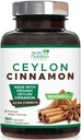 Ceilão Canela Cápsulas 1800mg - Certified Organic Ceilão Canela em pó Suplemento, Engarrafado nos EUA, Força extra Energia e coração Suporte pílulas, Não-GMO e glúten, Açúcar Grátis - 180 Cápsulas