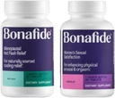 Bonafide Relizen + Ristela – Alivio sem hormônios de flashes quentes e suores noturnos durante a menopausa* + Suporte sem hormônios e sem drogas para satisfação sexual das mulheres – Fornecimento de 1 mês