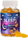 Pastilhas de dormir Suplemento 6mg - Açúcar Free Melatonina Gummy para Adultos, Natural Zero Açúcar Gummy Dormindo para Adultos, Crianças, Aroma laranja, Vegan, Suporte Vitamina extra força sono - 60 Pastilhas