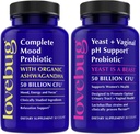 Suporte Lovebug Yeast e suporte de humor Probióticos Bundle