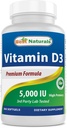 Melhores naturais Vitamina D3 5000 UI 360 Softgels