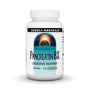 Fonte Naturals Pancreatina 8X, 500 mg Enzimas Digestivas - 100 Cápsulas