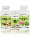 NaturalSlim Candida Cleanse Suplementos de suporte Bundle - Kit Candiséptico Anti Overgrowth, Gut & Colon Cleansing 242 Cápsulas Total - Programa de Limpeza de 28 Dias Formulado por Frank Suarez (1 pacote)