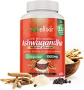Cápsulas de Ashwagandha - 10% Withanolides, Extrato de pó de raiz, Suplemento de ervas para ajudar a apoiar um alívio natural do estresse, sono, foco - 1500mg, para homens e mulheres -120 contagem