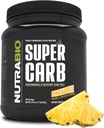 NutraBio Super Carb, Pó carboidratado com cluster Dextrina e Eletrolitos, Pó de Suplemento de Carbo Avançado para Combustível de Trabalho, Desempenho e Recuperação Músculo, Dextrina Cíclica, Abacaxi, 30 Sv