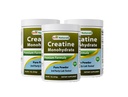 Melhor Natural Creatina Mono-hidratada 1 Lb Pure Powder (1 LB (Pacote de 3))