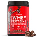 Seis Estrelas de Whey Protein Powder Plus - Muscle Building & Recovery Formula com Whey Isolate Powder, BCAAs, 30g Protein, Imune Support - Suplemento pós-trabalho - Triplo Chocolate, 1,8 lbs