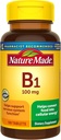 Nature Made Vitamina B1 100mg, Suplemento dietético para suporte de metabolismo energético, 100 comprimidos, 100 dias de fornecimento.