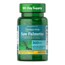 Puritan's Pride Saw Palmetto Extract 160mg, Suplemento dietético tradicional de ervas para homens Próstata e apoio à saúde urinária, 60 Cápsulas de liberação rápida