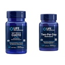 Extensão de vida Super Ubiquinol CoQ10 60 softgels e multivitamina de dois por dia 120 cápsulas