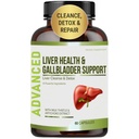 Fígado Saúde Fórmula e Gallbladder Suporte-Liver Cleanse Detox e reparo para apoiar Fígado Renovar com extrato de alcachofra, cardo de leite, Folha de dente-de-leão. Suplementos de Detox do fígado para suporte ao fígado.