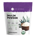 Kate Naturals Inulin Powder Organic da Agave Azul (8 onças) Fibra Prebiótica Solúvel para café, iogurte e smoothies