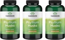 Swanson Psyllium Husk Suplemento de fibra dietética 610 mg 300 Cápsulas - (3 embalagem)