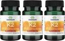 Swanson Vitamina K2 (Menaquinona-7) - Suplemento de vitamina que apoia a saúde cardiovascular e óssea - Feito de Natto japonês para ajudar a regular o cálcio - (30 Softgels, 100mcg cada) (3 embalagem)