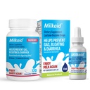 Milkaid Lactase Enzyme Drops Comprimidos para Alivio de Intolerância de Lactose * Previne Gás, Bloating & Diarrhea * Dairy Digestive Supplement
