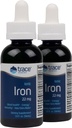 Trace Minerals Ionic Iron, 22mg - Suplemento de Suporte Energético com Magnésio e Ferro - Ajuda Saúde do Cérebro & Imune System Function - Gluten-Free Liquid Supplement - 1.9 fl oz (2 Pack) (92 Servings)