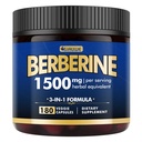 Berberine Suplemento - Berberine perda de peso, Berberine de alta potência 1500MG de Berberine HCL, Mais Citrus Bergamot - para suporte metabólico, digestivo e imunológico - Vegan, Não-GMO, 180 Cápsulas