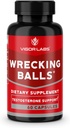 Vigor Labs Wrecking Balls (60 Cápsulas), Suporta a Produção Natural de Hormônios Essenciais Masculinos pelo seu corpo para apoiar Fuller Drive, Vitalidade masculina, e aumento da resistência. (Feito nos EUA)