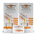 LivOn Laboratories Lypo-Vitamina C esférica – 1.000 mg Vitamina C e 1.000 mg Fosfolipídios Essenciais Por Pacote – Lipossoma Encapsulado para Absorção Melhorada – Não-GMO(2 Cartons,60 Packets)